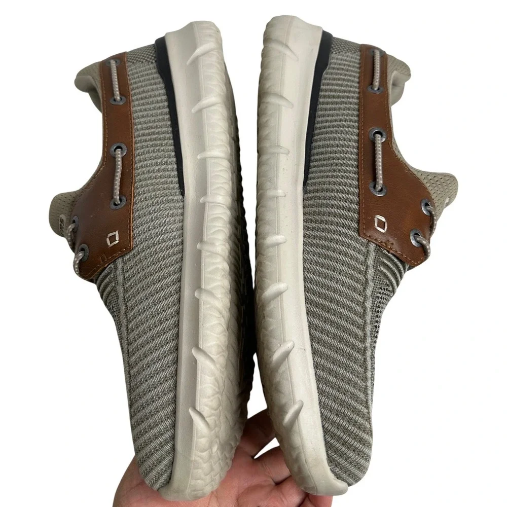 Skechers‎ Del Retto Slip on Men's Wide Fit Boat Shoes Sneakers Taupe Brown 11